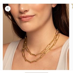 NWT Uncommon James “Boss Mode” double chain gold necklace